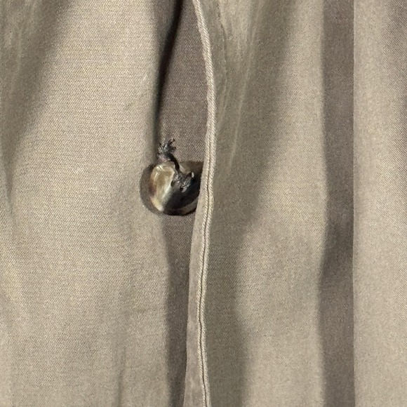 Vintage Brooks Brothers Trench Coat Mens 46R Beige Cotton Belted Lined USA *FLAW - Picture 6 of 12